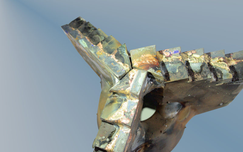 Буровое долото трехлопастное с резьбой З-56 диаметр 150 мм (Вид 2) | ООО «ПомБур»