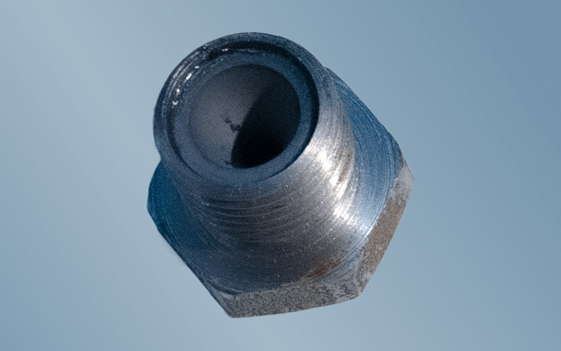 Форсунка Jet-1 ø3 мм (цементная) | Вид сзади | Для струйной цементации грунтов | ООО «ПомБур»