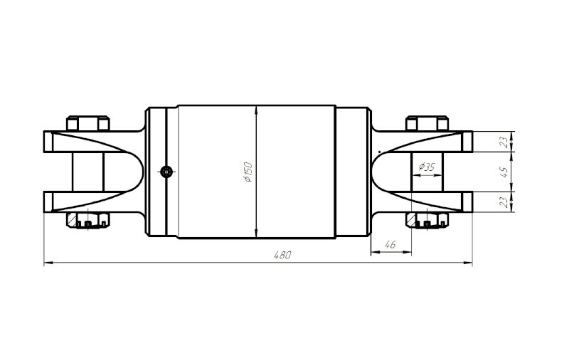 Вертлюг ГНБ 30 тонн (Схема) | ООО «ПомБур»